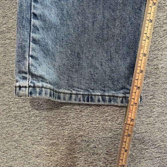 Levi's 505 Jeans Men 36x32 (36x31 Actual) Blue Acid Wash Mid Rise Straight - Picture 10 of 14